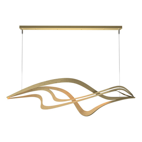 Crossing Waves LED Pendant in Modern Brass (39|139905-LED-STND-86)