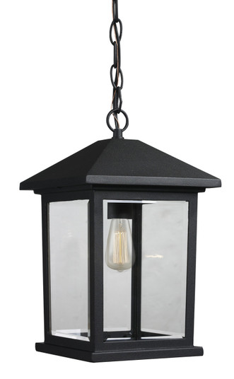Portland One Light Outdoor Chain Mount Ceiling Fixture in Black (224|531CHM-BK)