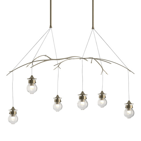 Kiwi Six Light Pendant in Soft Gold (39|136560-SKT-STND-84-ZM0565)