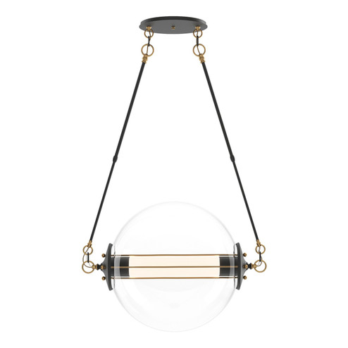 Otto Two Light Pendant in Black with Brass Accents (39|134405-SKT-STND-31-YE0499)