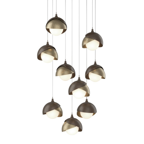 Brooklyn LED Pendant in Bronze (39|131105-SKT-LONG-05-84-GG0711)