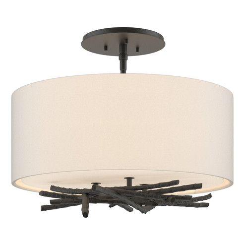 Brindille Three Light Semi-Flush Mount in Black (39|127660-SKT-10-SE1505)