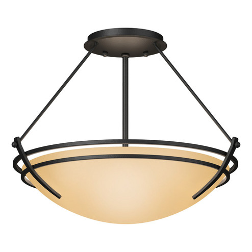 Tryne Two Light Semi-Flush Mount in Black (39|124422-SKT-10-SS0047)