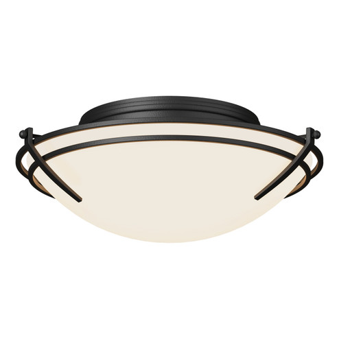 Tryne Two Light Flush Mount in Black (39|124402-SKT-10-GG0098)