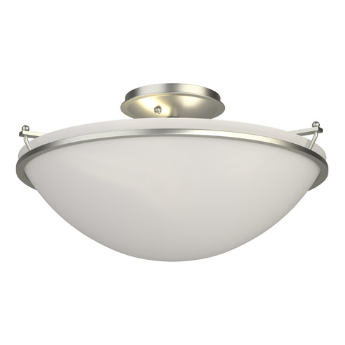 Simple Lines Three Light Semi-Flush Mount in Sterling (39|124304-SKT-85-GG0053)