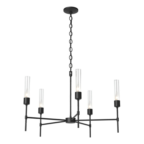 Vela Five Light Chandelier in Black (39|105045-SKT-10-ZM0611)