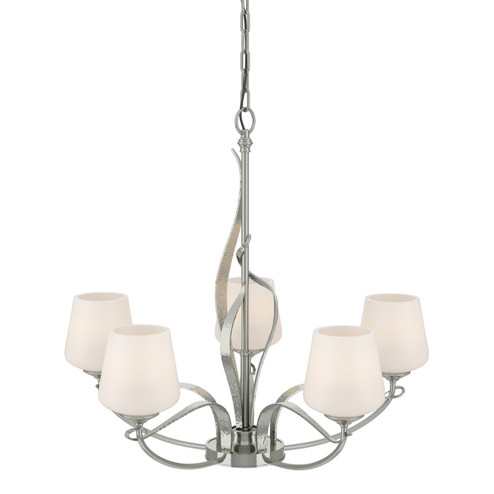 Flora Five Light Chandelier in Sterling (39|103040-SKT-85-GG0236)