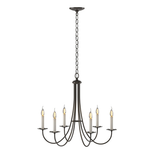 Simple Lines Six Light Chandelier in Oil Rubbed Bronze (39|101160-SKT-14)