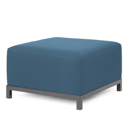 Patio Collection Replacement Slipcover for Ottoman in Seascape Turquoise (204|Q902-298)