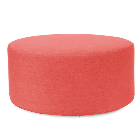 Universal Round 36``Round Cover in Linen Slub Poppy (204|C132-774)