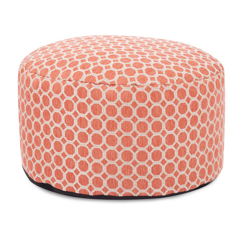 Foot Pouf Pouf in Pyth Coral (204|871-1096)