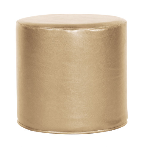 No Tip Cylinder Ottoman With Cover in Shimmer Gold (204|851-880)
