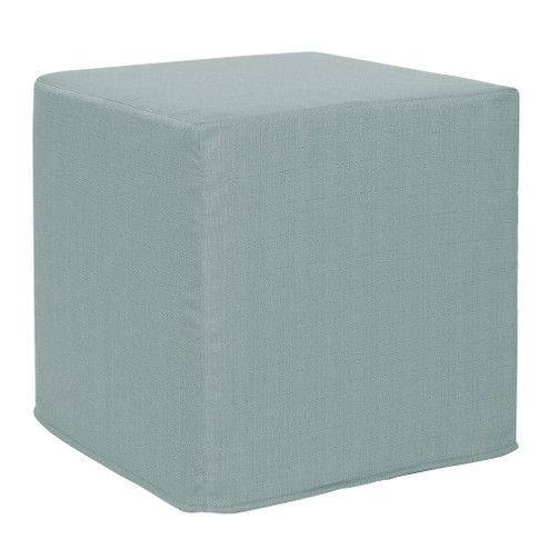 No Tip Block Ottoman in Sterling Breeze (204|850-200)