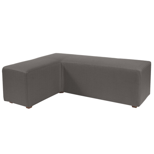 L Ottoman in Sterling Charcoal (204|836-201)