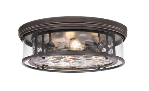 Clarion Four Light Flush Mount in Bronze (224|493F4-BRZ)