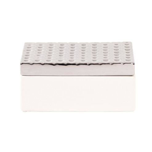 Two Tone Box in White & Silver (204|49029)