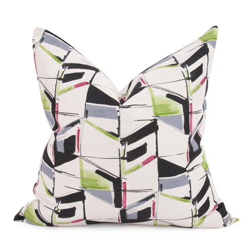 Square Pillow in Abstract Fuschia (204|3-1094)