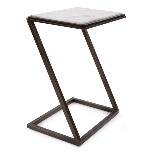 Accent Tables Table in Bronze w/ White Marble Top (204|27009)