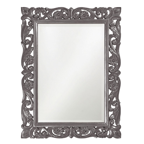 Chateau Mirror in Glossy Charcoal (204|2113CH)