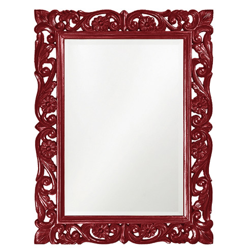 Chateau Mirror in Glossy Burgundy (204|2113BU)