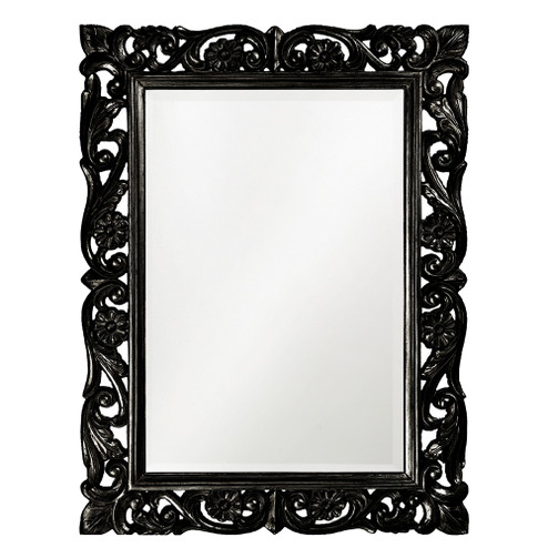 Chateau Mirror in Glossy Black (204|2113BL)