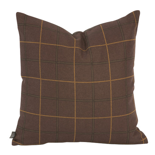 Square Pillow in Oxford Chocolate (204|2-1010F)