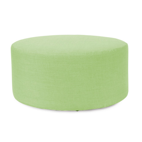 Universal Round 36``Round Ottoman With Slipcover in Linen Slub Grass (204|132-645)