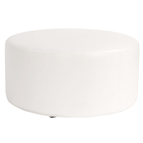 Universal Round Ottoman in Avanti White (204|132-190)