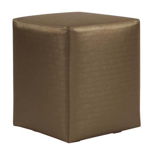 Universal Cube Ottoman in Luxe Bronze (204|128-772)