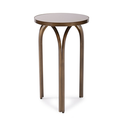 Palladio Side Table in Brushed Brass with Tea Tint Mirror (204|11262)