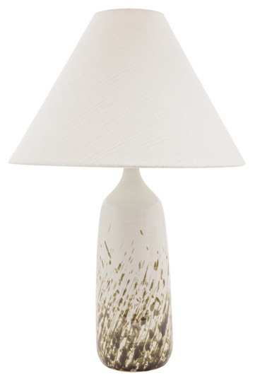 Scatchard One Light Table Lamp in Decorated White Gloss (30|GS100-DWG)