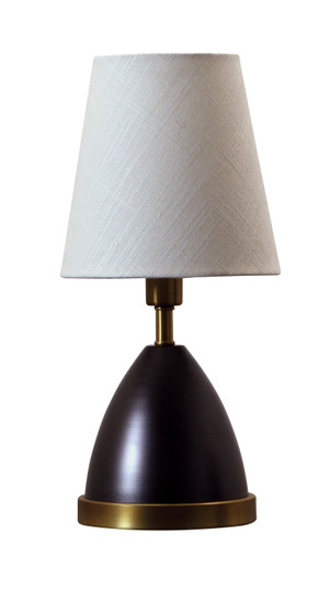 Geo One Light Table Lamp in Mahogany Bronze With Weathered Brass Accents (30|GEO211)
