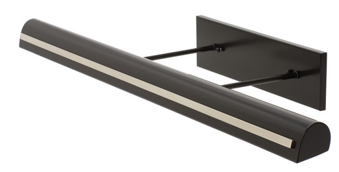 Classic Traditional LED Picture Light in Black with Polished Nickel (30|DTSLEDZ36-BLK/PN)