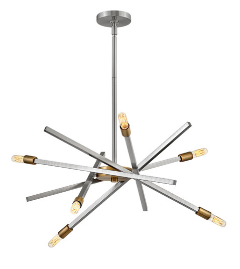 Archer LED Chandelier in Brushed Nickel (13|4765BN)