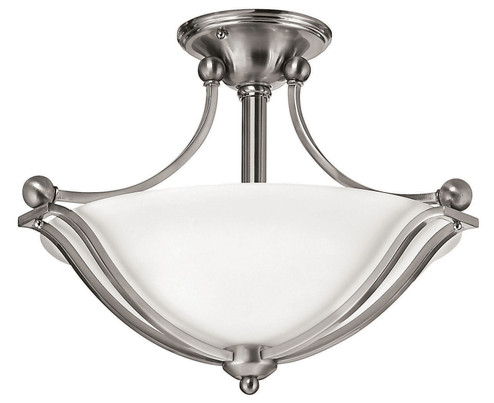 Bolla LED Semi-Flush Mount in Brushed Nickel (13|4651BN-LED)