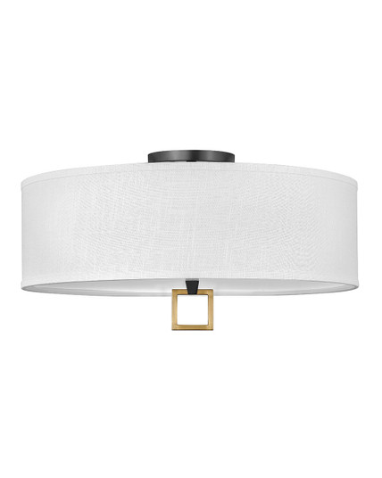 Link Off White LED Foyer Pendant in Black (13|41810BK)