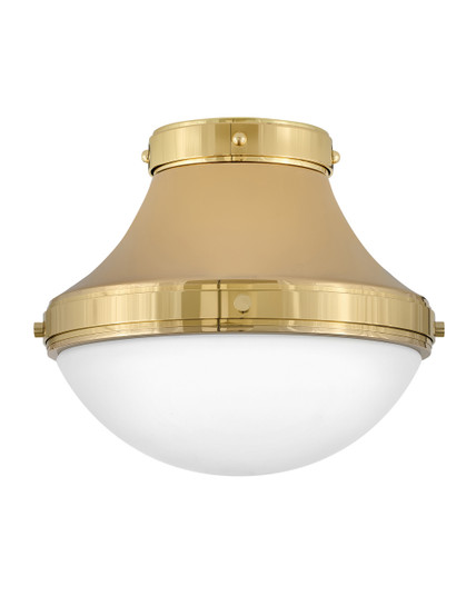 Oliver LED Flush Mount in Bright Brass (13|39051BBR)