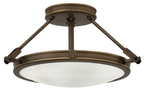 Collier LED Semi-Flush Mount in Light Oiled Bronze (13|3381LZ)