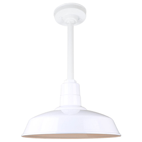 Warehouse One Light Pendant in White (381|H-QSN15116-SA-93/QSN12``ST3-93/QSNHSC-93)