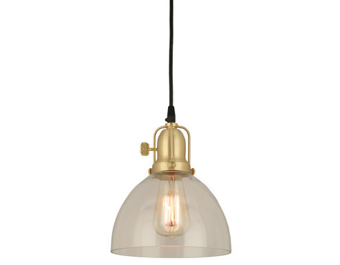 Jasper One Light Pendant in Natural Brass (381|H-99618-C-26-CLR)