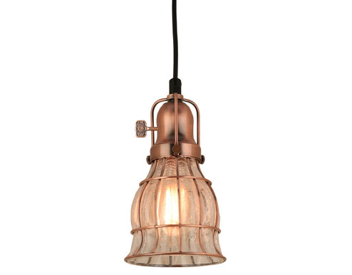 Aubrey One Light Pendant in Weathered Copper (381|H-99566-C-49-CLC)