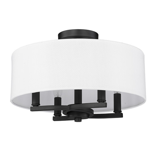 Eliana Four Light Semi-Flush Mount in Matte Black (62|7154-SF BLK-MWS)