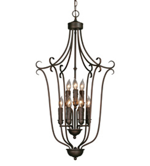 Multi-Family Nine Light Chandelier in Rubbed Bronze (62|6427-9 RBZ)