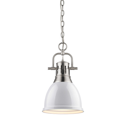 Duncan One Light Pendant in Pewter (62|3602-S PW-WH)