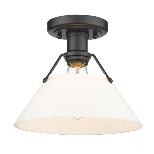 Orwell BLK One Light Flush Mount in Matte Black (62|3306-FM BLK-OP)