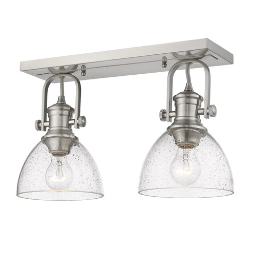 Hines Two Light Semi-Flush Mount in Pewter (62|3118-2SF PW-SD)