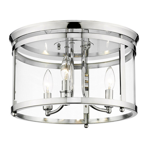Payton Three Light Flush Mount in Chrome (62|1157-FM CH)