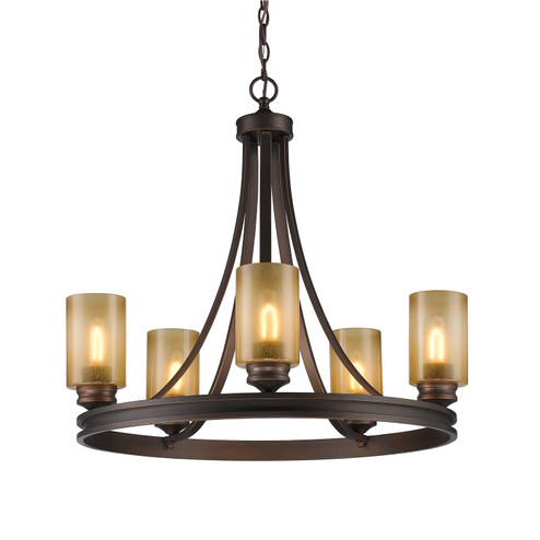 Hidalgo Five Light Chandelier in Sovereign Bronze (62|1051-5 SBZ)