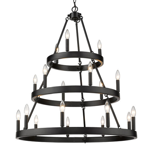 Alastair 18 Light Chandelier in Matte Black (62|1017-369 BLK)