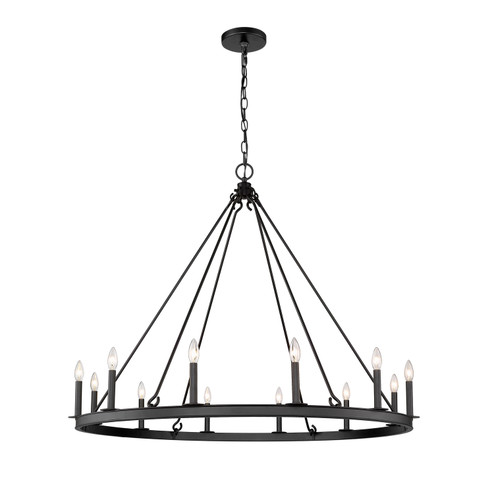 Barclay 12 Light Chandelier in Matte Black (224|482R-12MB) Barclay 12 Light Chandelier in Matte Black (224|482R-12MB)